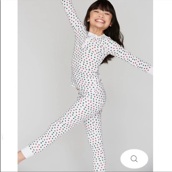 Roller Rabbit Kids Starry Night Christmas Holiday Pajamas Set White Red Green 2T - Picture 1 of 16
